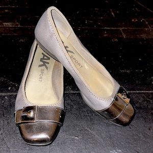 Anne Klein Sport Silver Flats